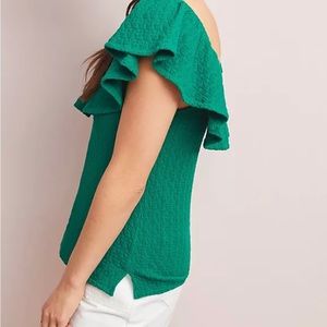 Anthropologie Green on or off shoulder too